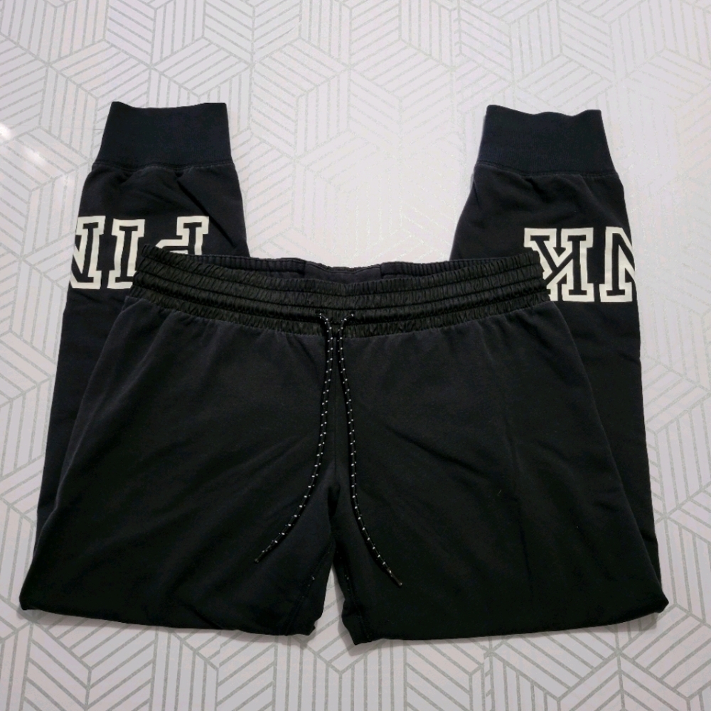 Victoria's Secret • Black Joggers w/PINK Logo